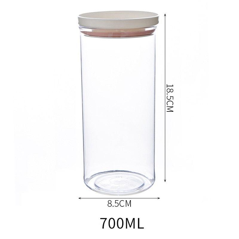 Lisslune | Airtight Crystal Clear Storage Jar for Kitchen Organization