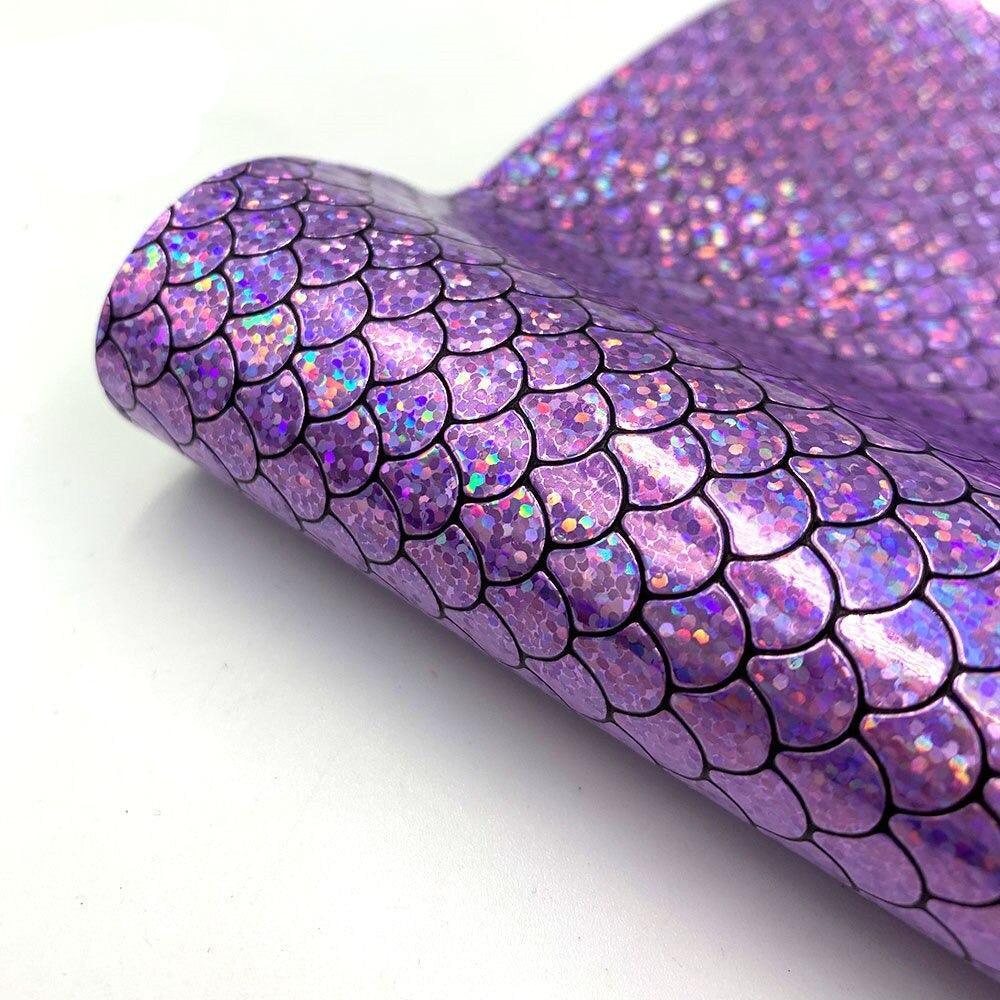 Lisslune | Holographic Mermaid Synthetic Leather - Ultimate DIY Essential for Creators