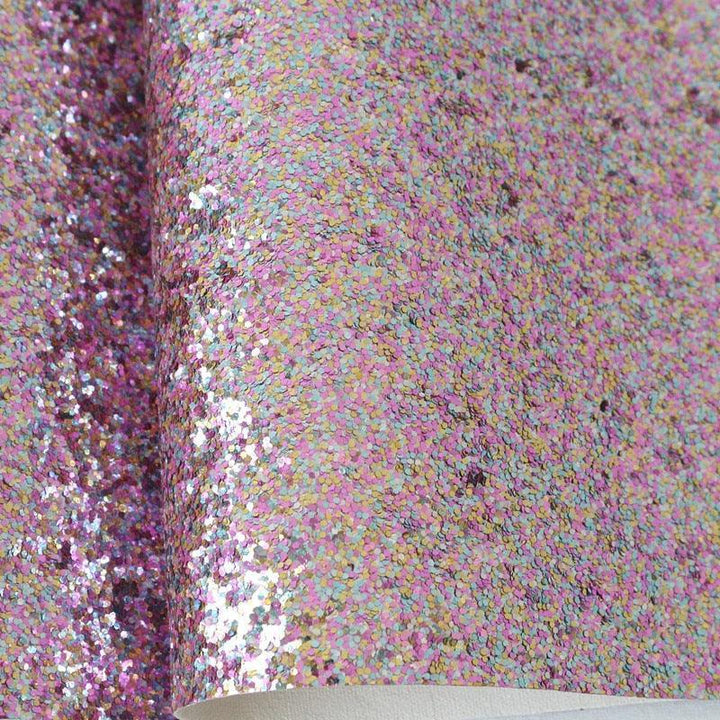 Lisslune | Shimmering 3D Glitter Fabric Sheets - Creative DIY Craft Set with Bright Colors