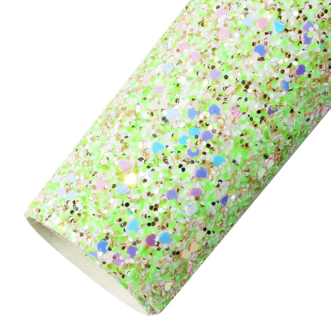 Lisslune | Shimmering Chunky Glitter Vinyl Craft Sheets - Ultimate Crafting Fun
