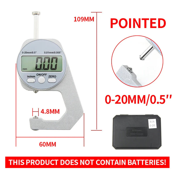 Lisslune | High-Sensitivity Digital Thickness Measuring Tool