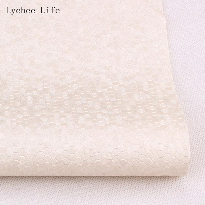 Lisslune | Transform your sewing projects with luxurious honeycomb PVC leather fabric