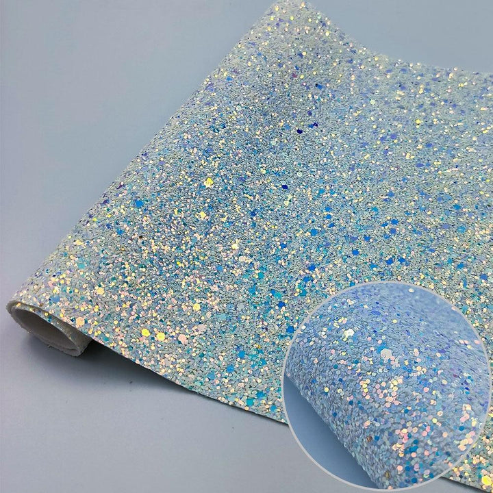 Lisslune | Shiny Gem Star Chunky Glitter Synthetic Leather - Premium Craft Vinyl