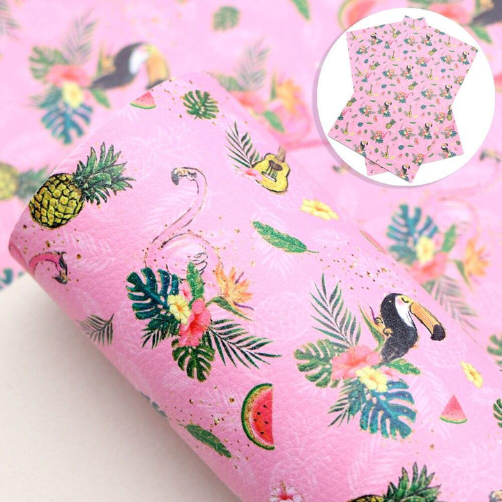 Lisslune | Blooming Elegance: Premium Floral Synthetic Leather for Inspired DIY Creations