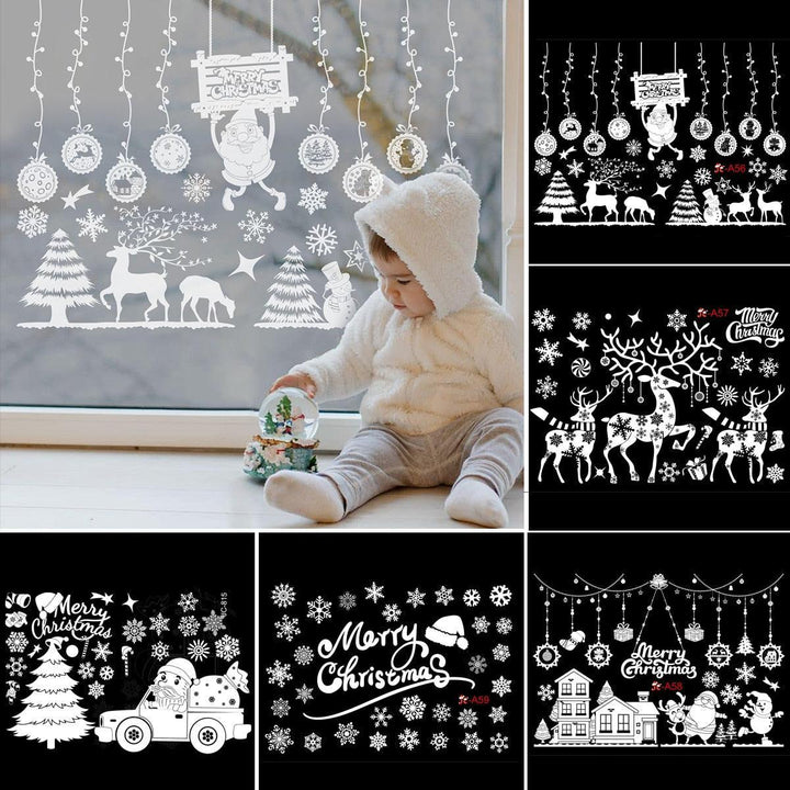 Lisslune | Festive Holiday Party Sticker Set: Christmas & New Year Wall and Window Decoration