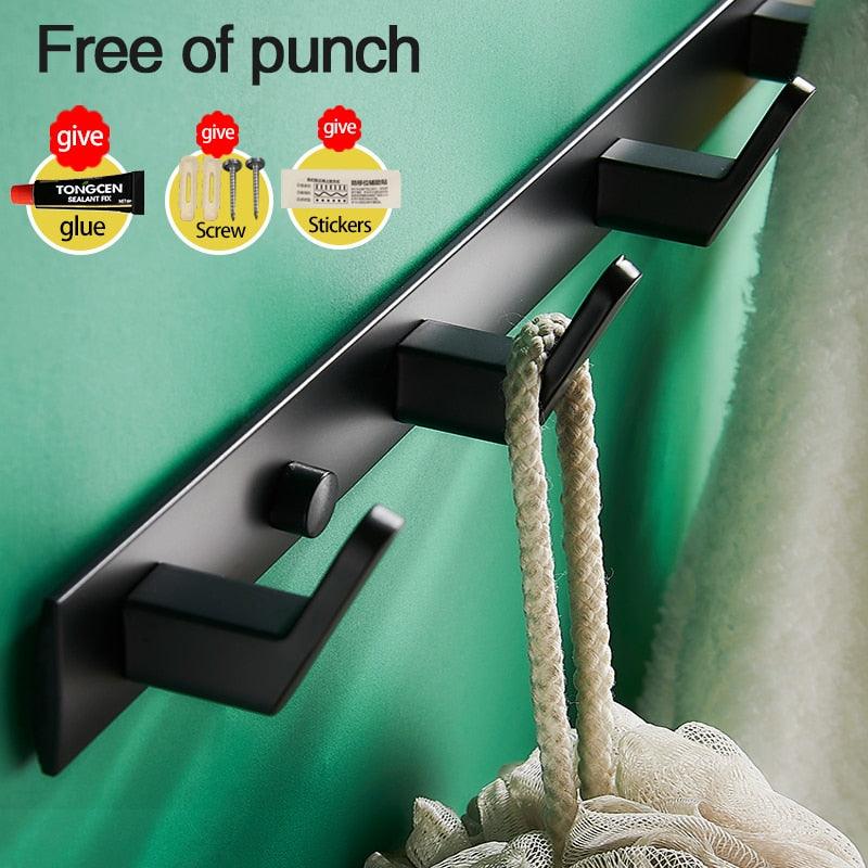 Lisslune | Space-saving Aluminum Hook Organizer: Efficient and stylish storage for any room