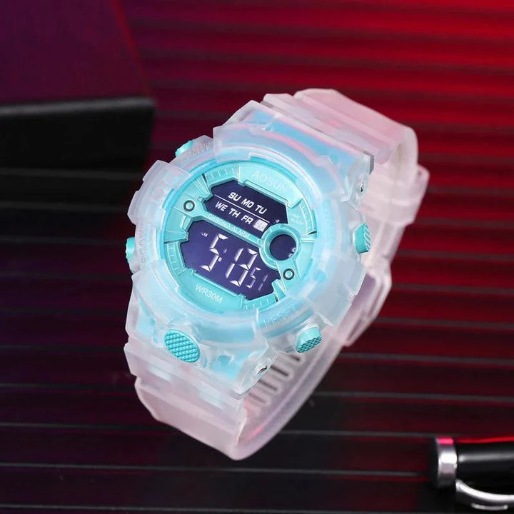 Lisslune | Vibrant Waterproof Jelly Strap Digital Watch for Kids - UTHAI CE35