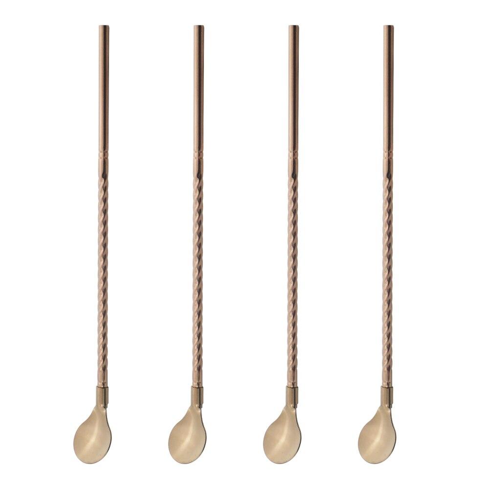 Lisslune | Stainless Steel Straw Spoon (4 pieces)