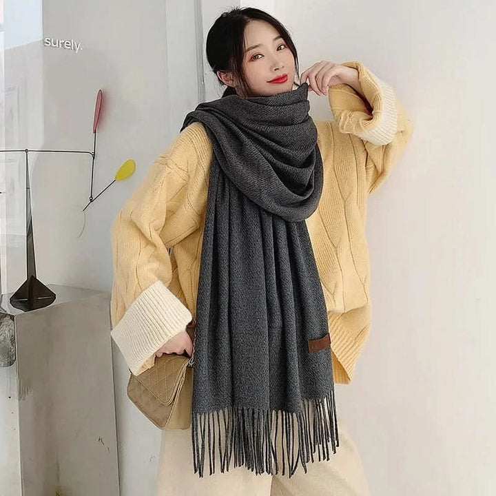 Lisslune | Women’s Cotton Winter Scarf – Soft, Warm, Elegant Style