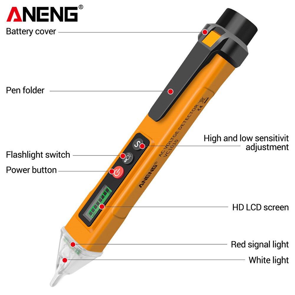 Lisslune | Digital AC DC Voltage Detectors Tester Pen