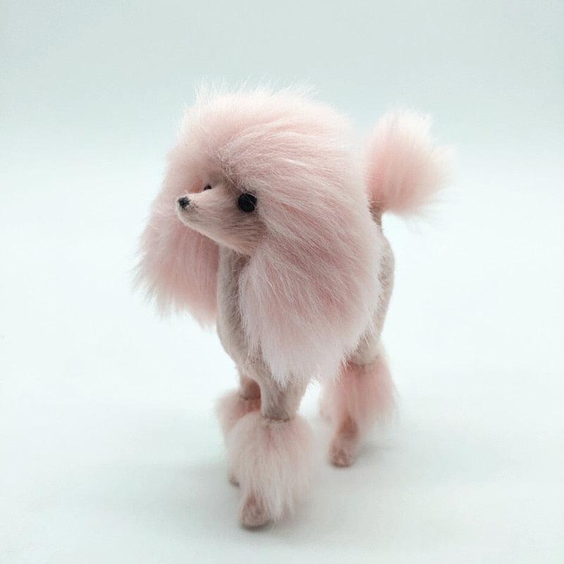 Lisslune | Shady Pink Poodle Plushie: Enchanting Home Decor Piece