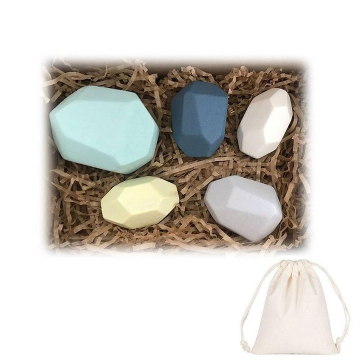 Lisslune | Wood Stone Balancing Blocks Natural Wooden Toy
