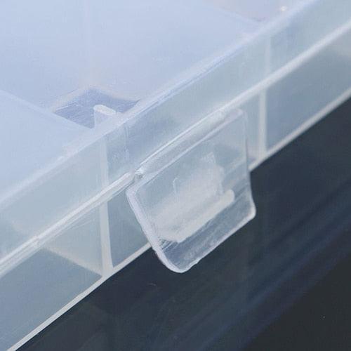 Lisslune | Jewelry storage organizer with 24 compartments and secure snap closure lid