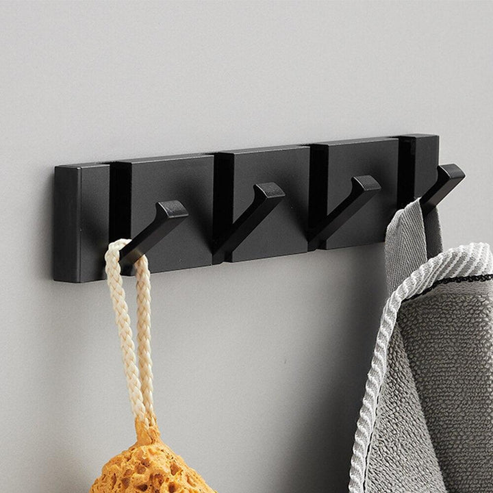 Lisslune | Modern Black Gold Compact Folding Towel Holder
