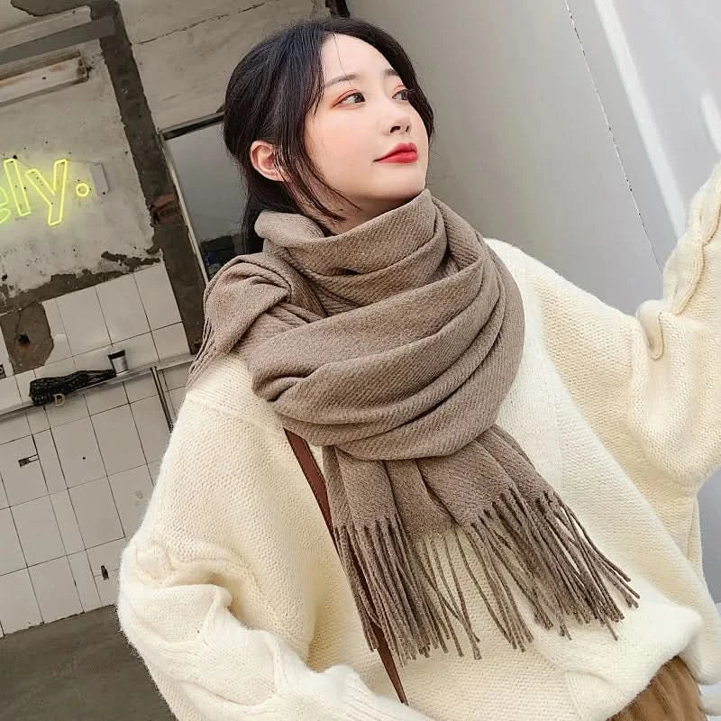 Lisslune | Women’s Cotton Winter Scarf – Soft, Warm, Elegant Style