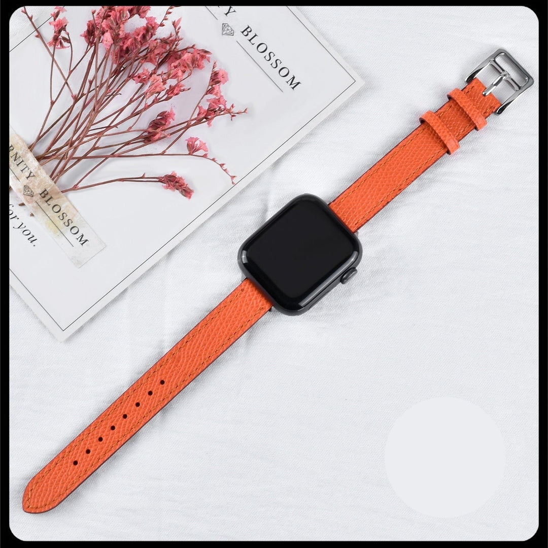 Lisslune | Leather strap for Apple Watch 42mm 38mm Series 3 4 5 6 SE 7 41MM 45MM
