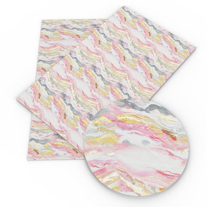 Lisslune | Floral Elegance Synthetic Leather Craft Sheets - Creative Essentials