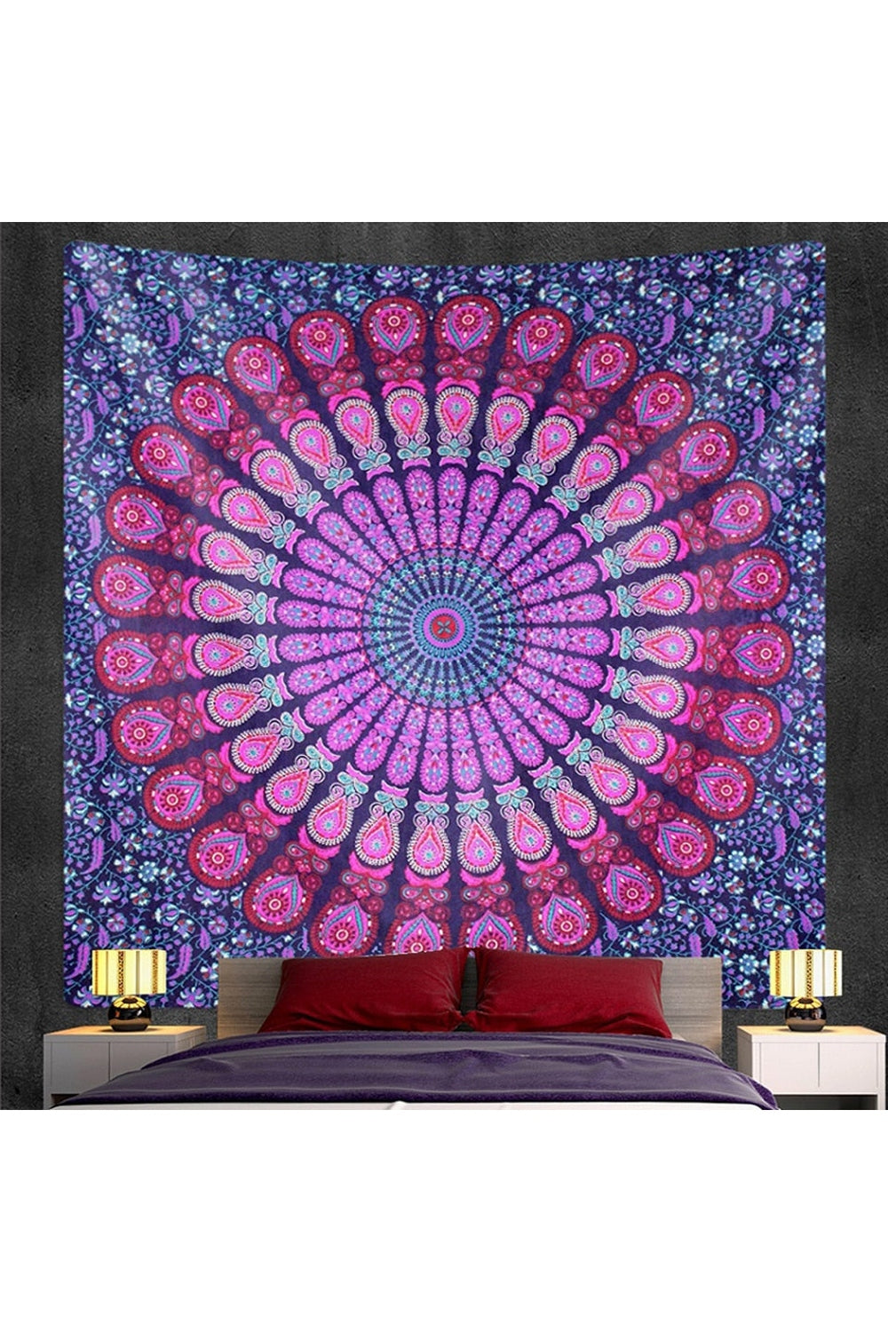 Lisslune | Trippy Mandala Wall Tapestry