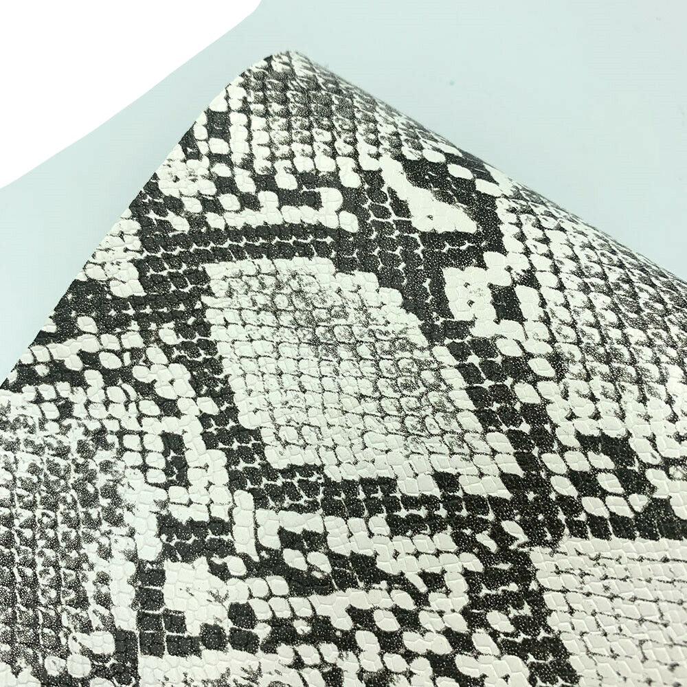 Lisslune | Serpentine Snake Skin Synthetic Leather Craft Kit - Create Trendy DIY Projects with Ease