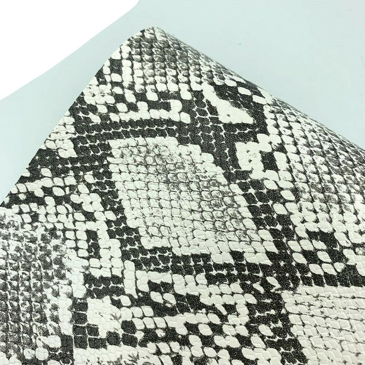 Lisslune | Serpentine Snake Skin Synthetic Leather Craft Kit - Create Trendy DIY Projects with Ease