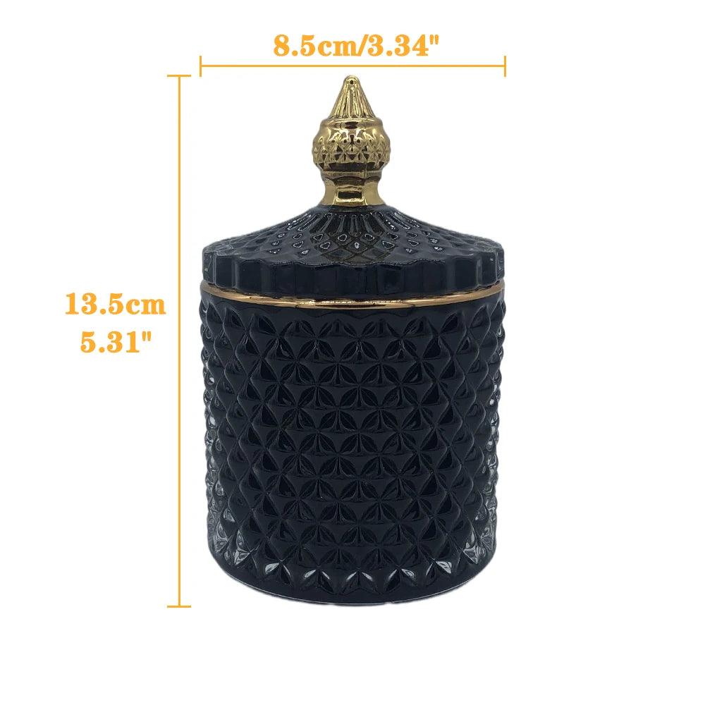 Lisslune | Stylish minimalist glass organizer jar for jewelry and aromatherapy essentials