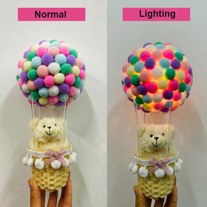 Lisslune | DIY Hot Air Balloon-Shape Flying Animals Night Lamp
