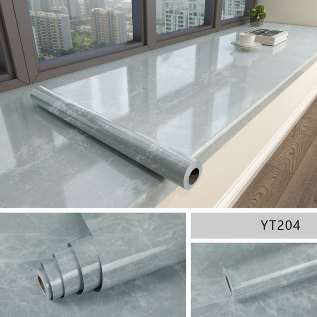 Lisslune | Marble Effect Self-adhesive Waterproof Wallpaper