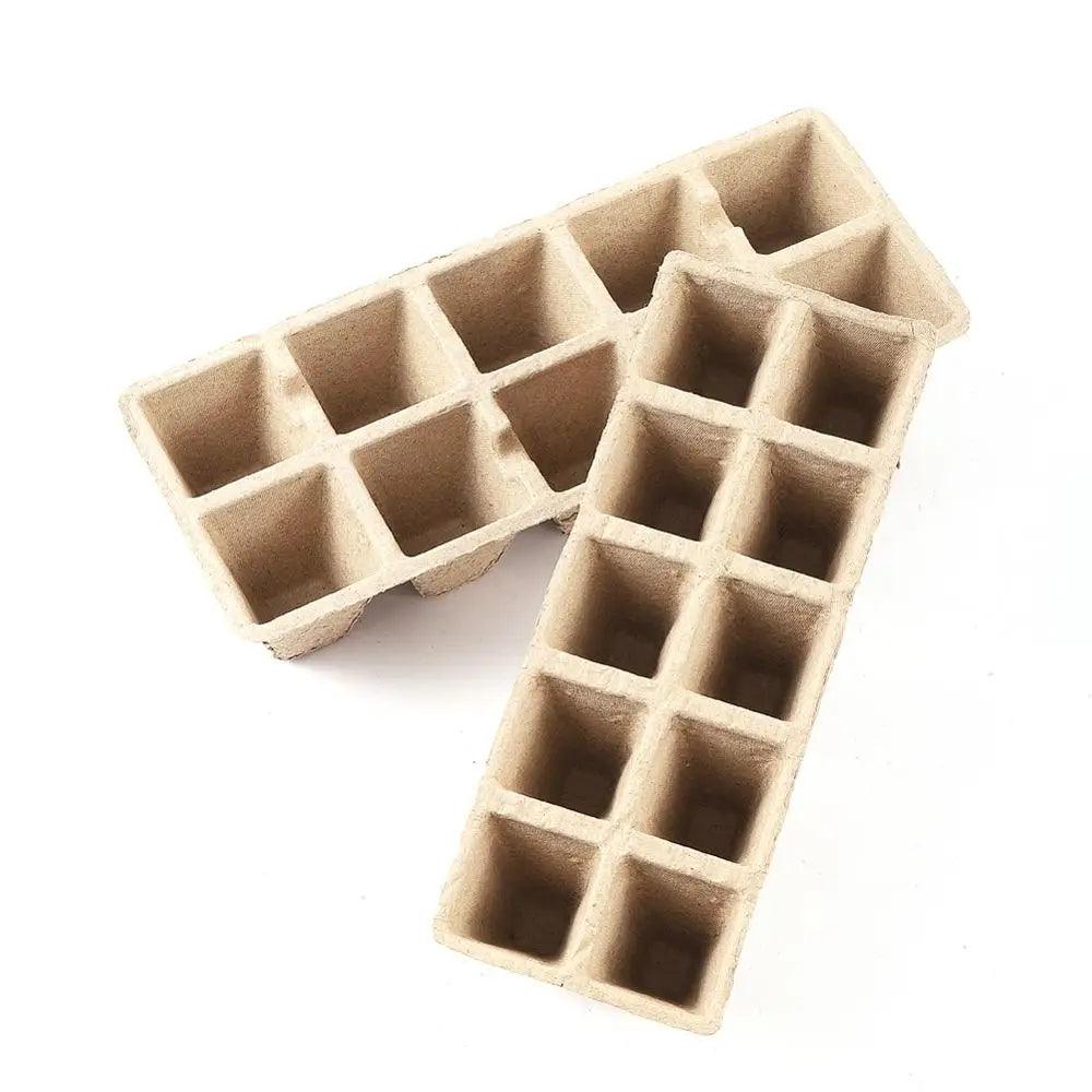 Lisslune | Eco-friendly Biodegradable Seedling Starter Kit with 5 Paper Pulp Pots