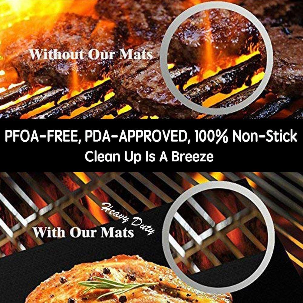 Lisslune | Ultimate Non-Stick Reusable BBQ Grill Mat for Healthier Outdoor Cooking