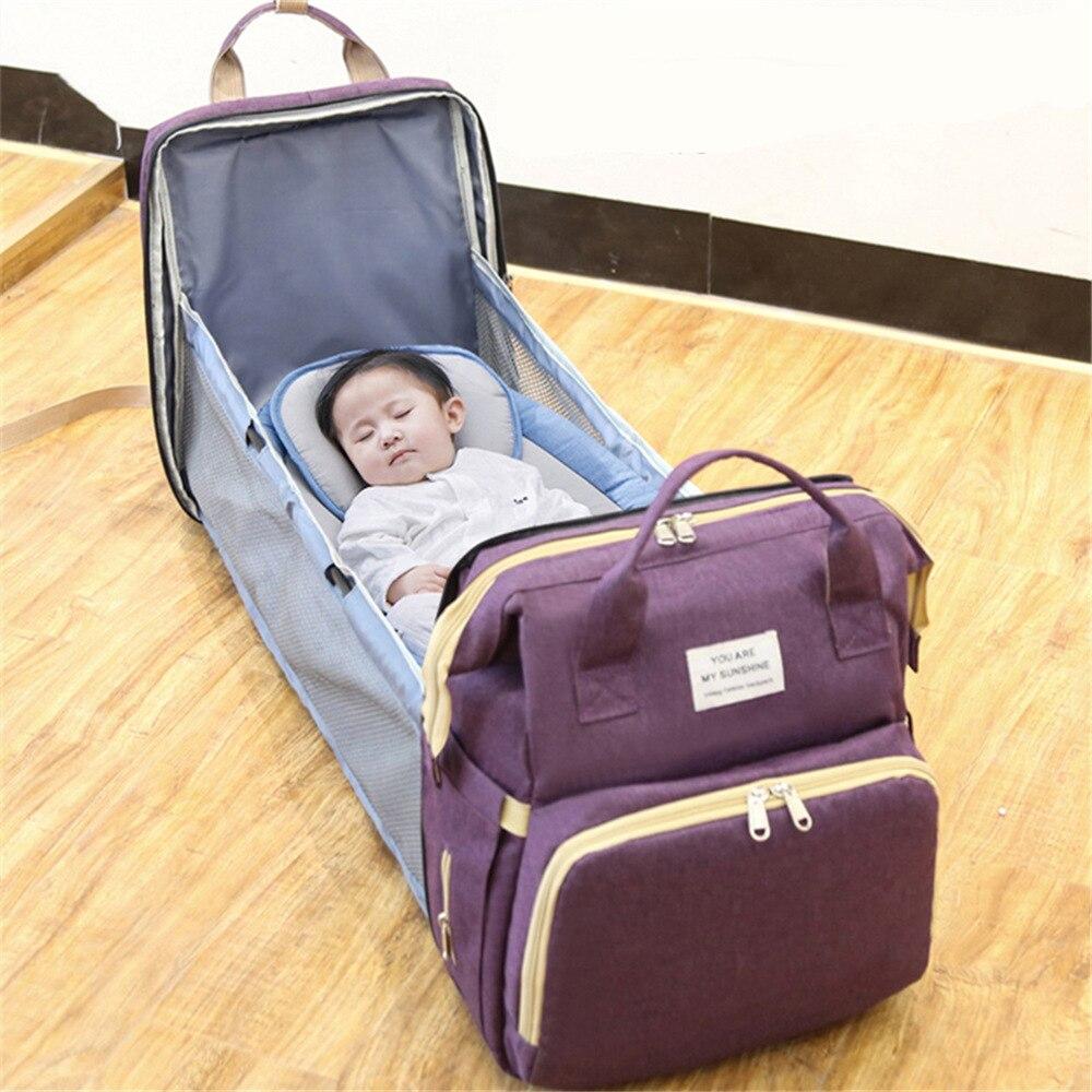 Lisslune | Multifunctional diaper bag with bed function