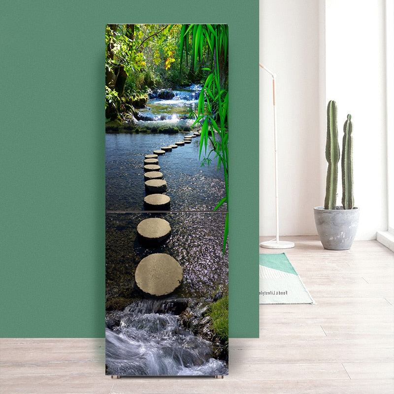 Lisslune | Stylish Waterproof Self-Adhesive Refrigerator Sticker