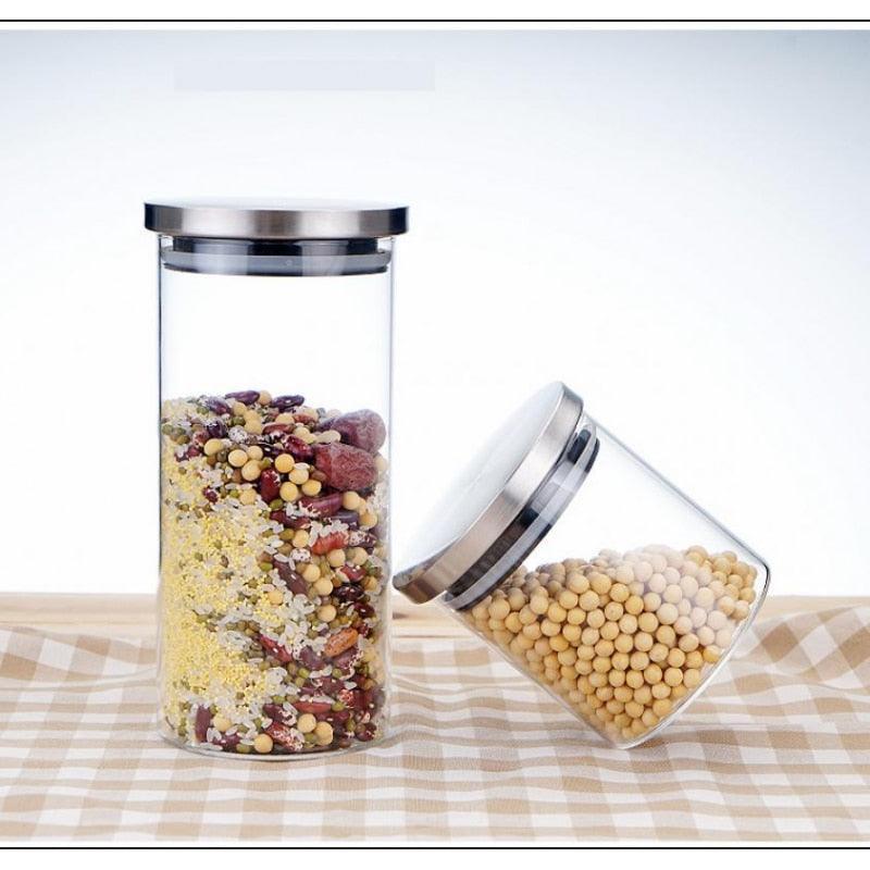 Lisslune | Glass Storage Organization Set - Enhance Your Kitchen Storage Experience