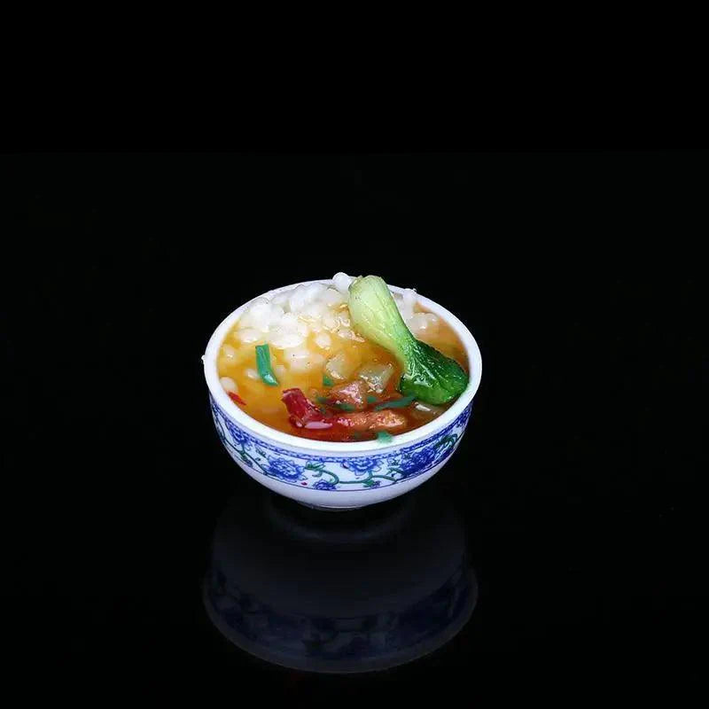 Lisslune | Enchanting Mini Chinese Cuisine Bowl Playset - Cute Decorative Items for Children and Home