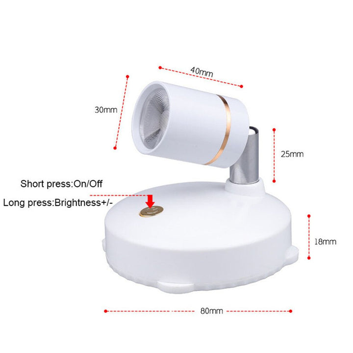 Lisslune | Smart LED Remote Control Rechargeable Spotlight