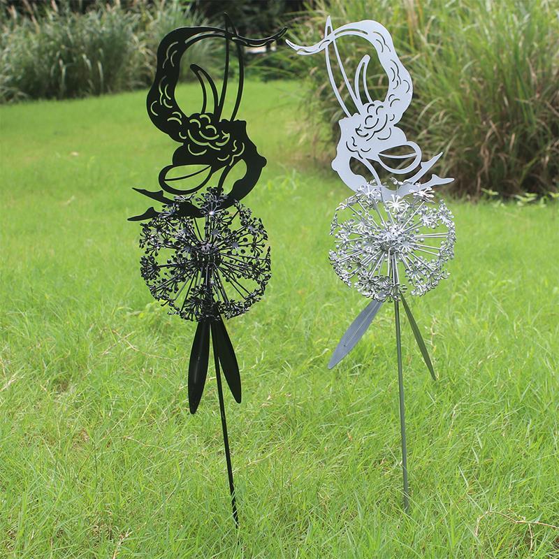 Lisslune | Fairies and Dandelions Dancing Together Sculpture for Outdoor Garden