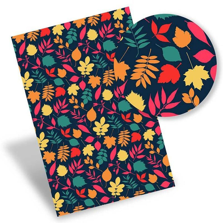 Lisslune | Autumn Theme Eco-Conscious Synthetic Leather Craft Kit for Creative Artisans
