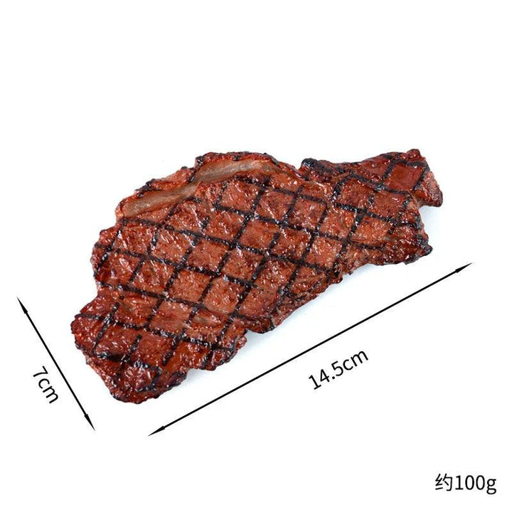 Lisslune | Realistic Miniature Steak Model for Dollhouses – Perfect Artificial Food Props for Creative Play and Photography