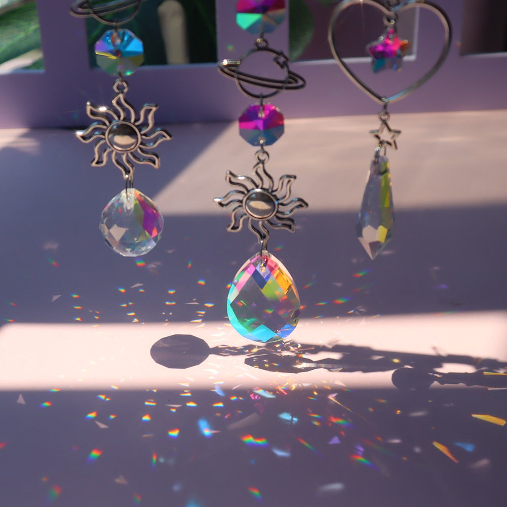 Lisslune | Dream Combo Symphony Crystal Wind Chime Moon Sun Catcher