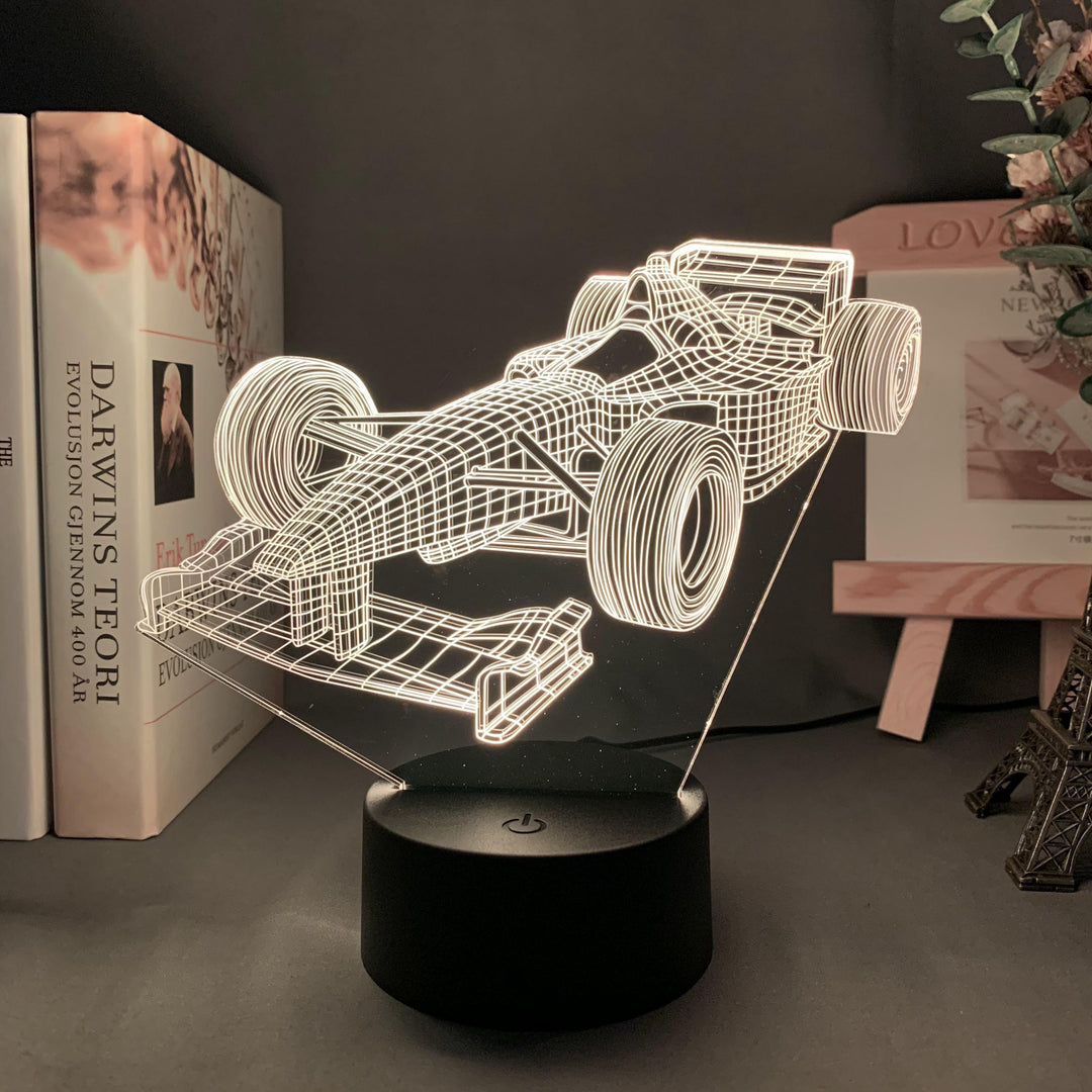 Lisslune | Formula-1-3D-Illusion lamp with color mode