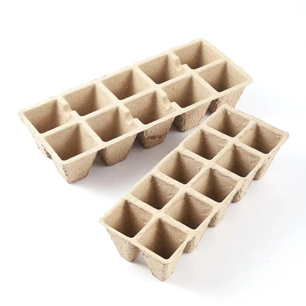 Lisslune | Eco-friendly Biodegradable Seedling Starter Kit with 5 Paper Pulp Pots