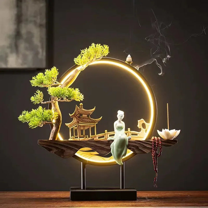 Lisslune | Zen Serenity Waterfall Backflow Incense Burner