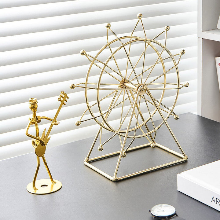 Lisslune | Modern Metal Rotating Home Office Decor