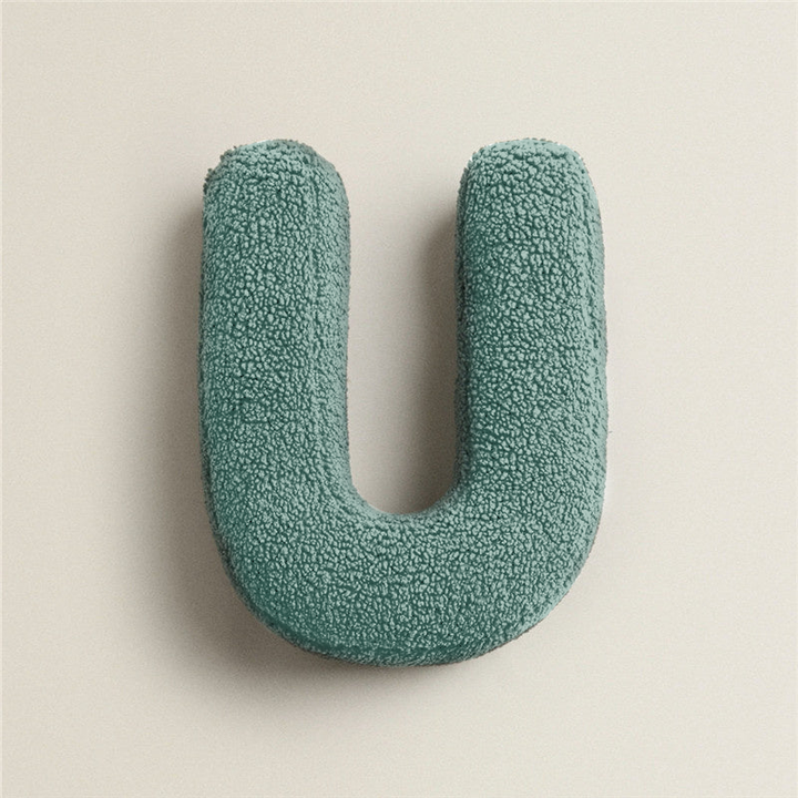 Lisslune | Alphabet Letter Fleece Pillow