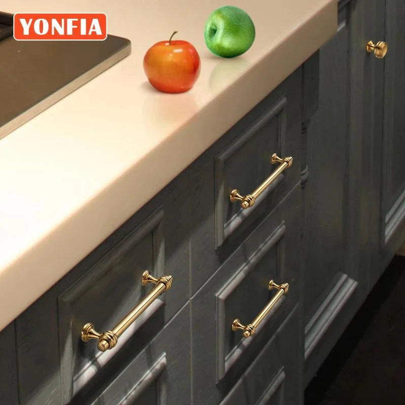Lisslune | Elegant Rose Gold Furniture Handles - High-Quality PVD Finish