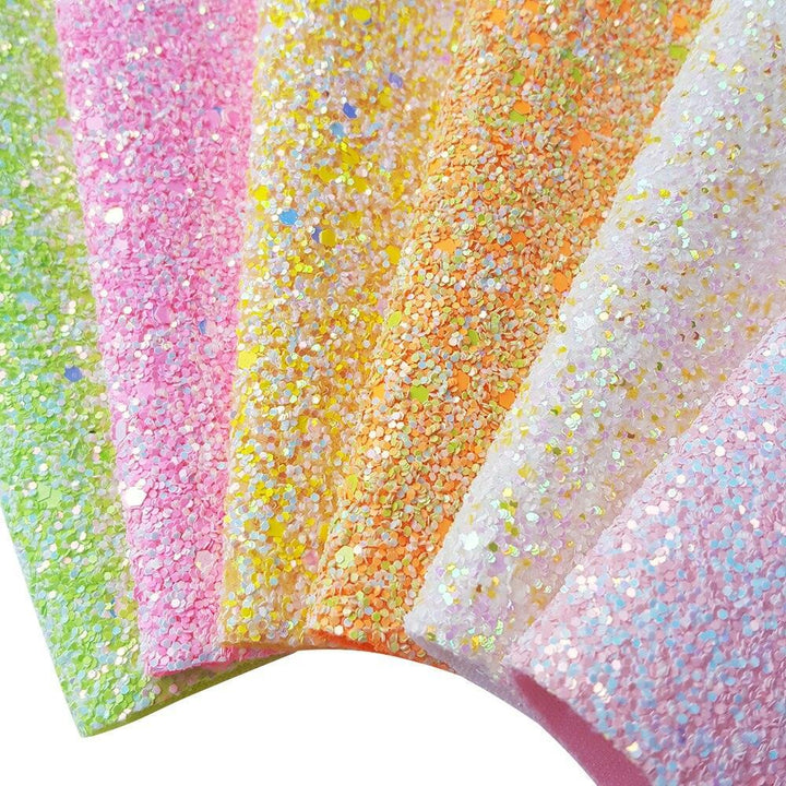 Lisslune | Glittering Chunky PU Leather Look: The Ultimate DIY Craft Companion