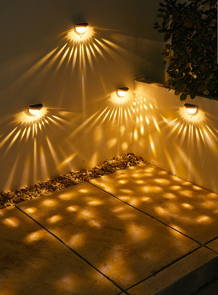 Lisslune | NoirRay – Solar Wall Lamp with Elegant Modern Glow
