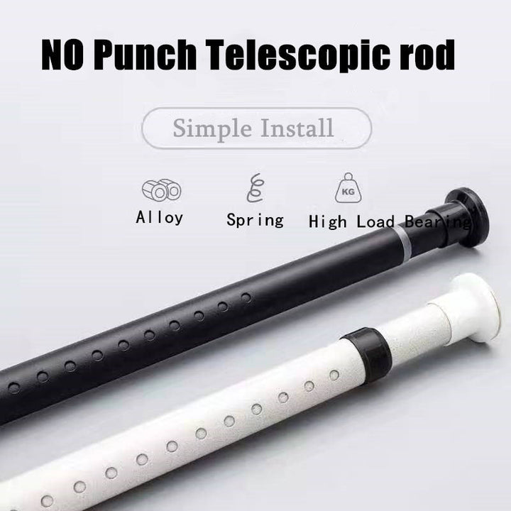 Lisslune | Punch-Free Adjustable Curtain Hanging Rod