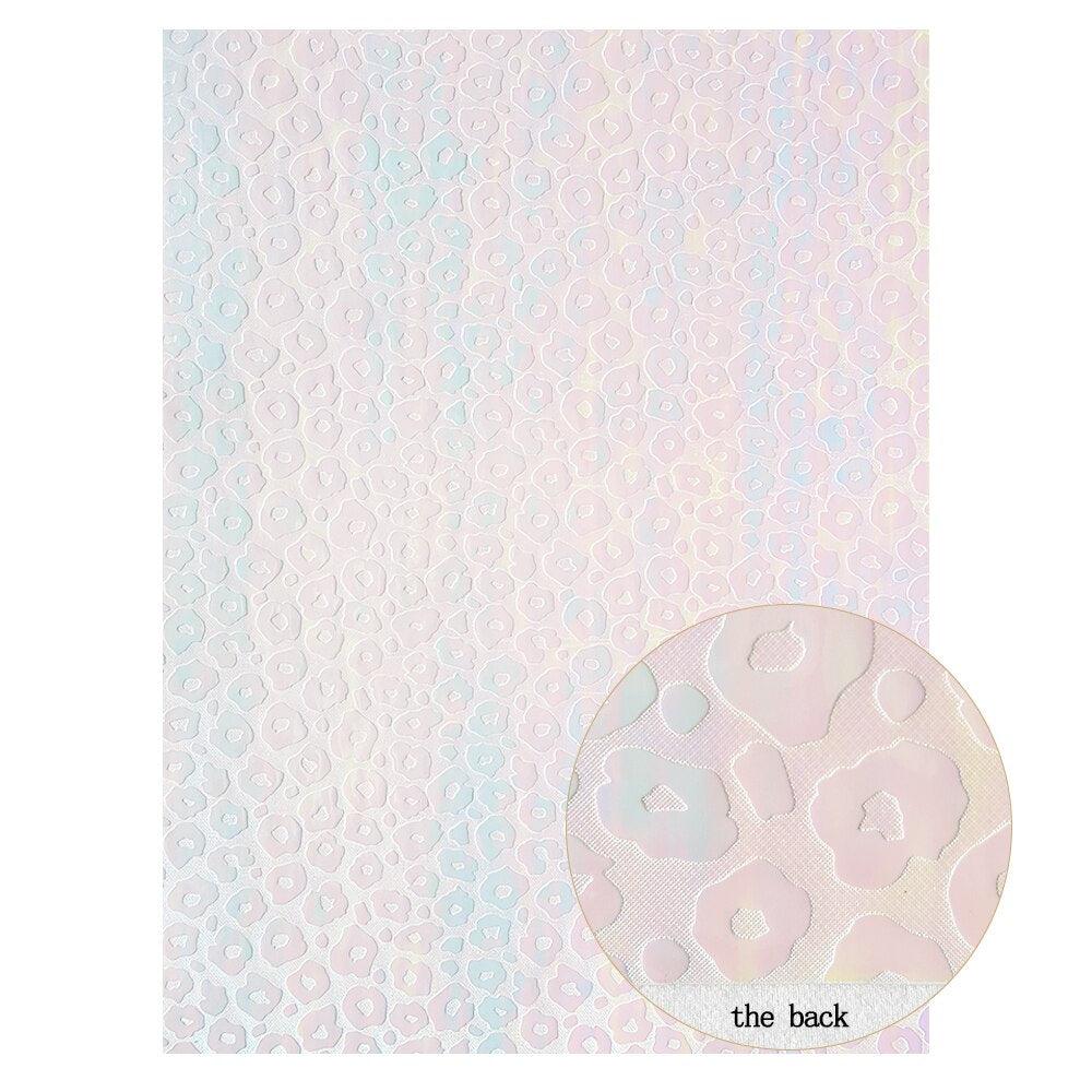 Lisslune | Colorful Leopard Print Synthetic Leather Craft Sheets - DIY Creativity Kit, 22*30CM