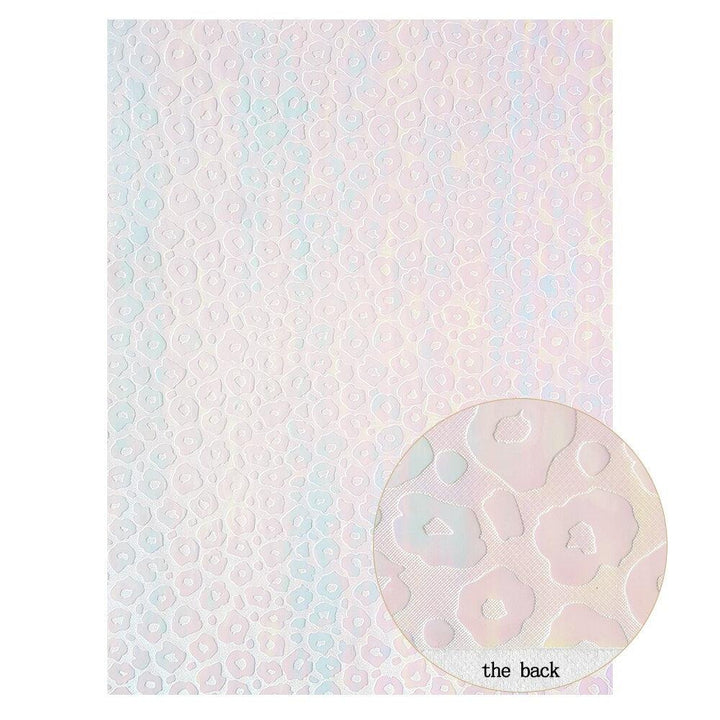 Lisslune | Colorful Leopard Print Synthetic Leather Craft Sheets - DIY Creativity Kit, 22*30CM