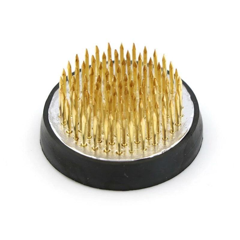 Lisslune | Elegant Brass Kenzan Tool for exquisite Flower Arrangements